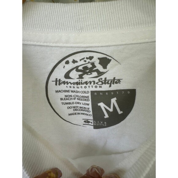 Hawaiian Style Men's 100% Cotton Fish A Little Graphic Ulua Tee T-Shirt M - Picture 5 of 6